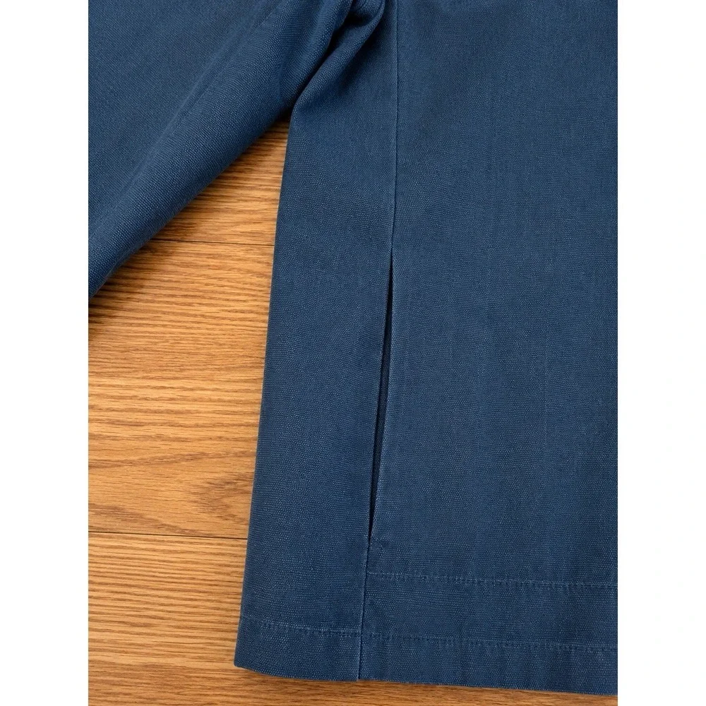 Vintage 90s Calvin Klein Jeans Jacket Mens M Blue Band Collar Full Zip Moto CK